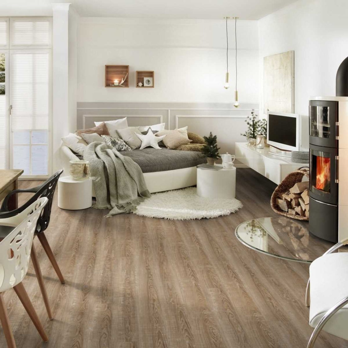 Ruger Klick-Vinylboden Project Floors SPC Core PW 4001 mit Trittschall, langlebiges Vinylboden-Design, Naturholzoptik