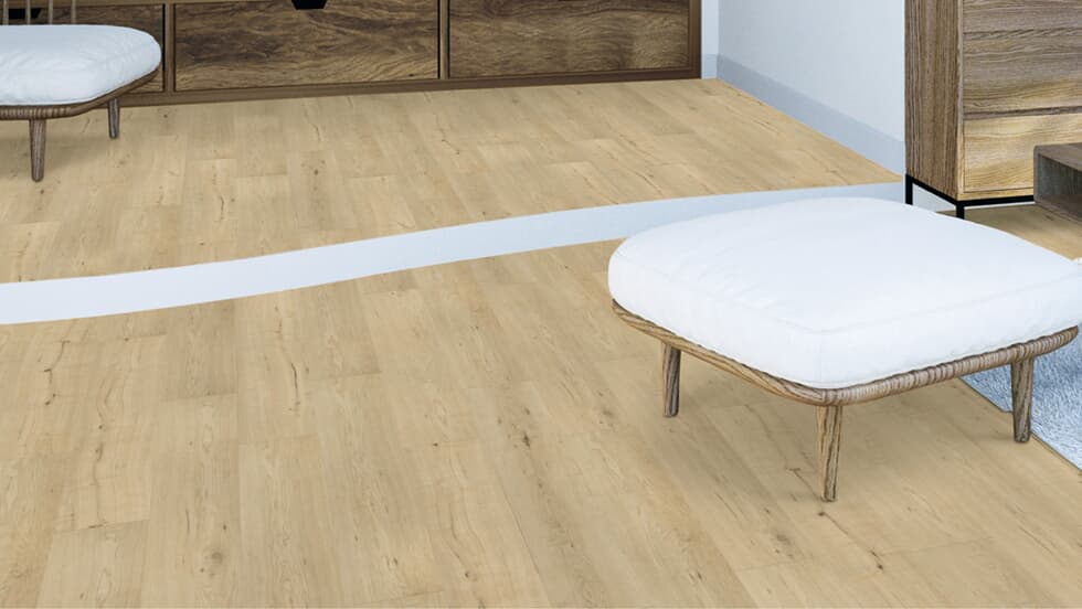 Vinylboden Project Floors floors@home PW 1380 in Holzoptik, klebevinyl Bodenbelag für Wohnräume, Nahaufnahme des Designs