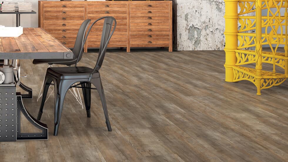 Vinylboden Project Floors floors@home PW 3810, Klebevinyl, gestreiftes Design, langlebiger Bodenbelag in hellem Farbton