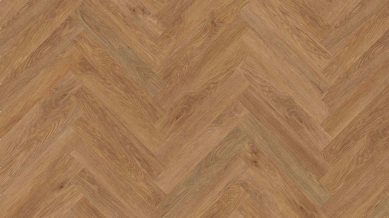 Vinylboden Project Floors floors@work PW 3066 Fischgrät, Klebevinyl, 457×76 cm, detailreiche Fischgrat-Optik auf Laminat.