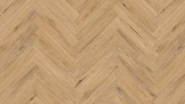 Vinylboden Project Floors floors@work PW 3350 Fischgrät, 457×76 cm, Klebevinyl, braune Holzoptik, geordnetes Fischgrätmuster