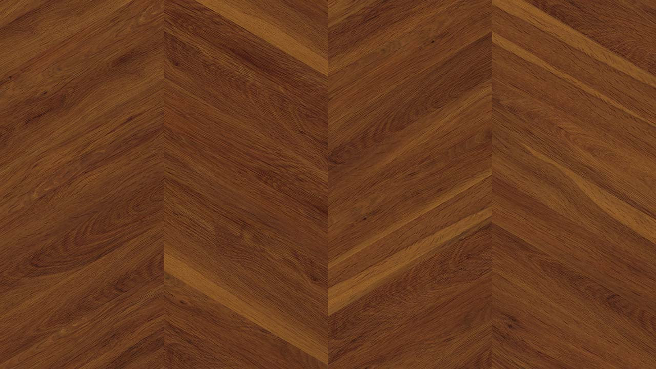 Vinylboden Project Floors floors@work Chevron PW 3535, Klebevinyl mit schwarzem und weißem Chevron-Muster, Nahaufnahme