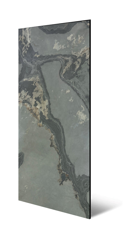 Jangal Wandpaneel aus Patina Slate, modularer Stein-Wandverkleidung, 52x104 cm, strukturierte Steinoptik, moderne Wandgestaltung