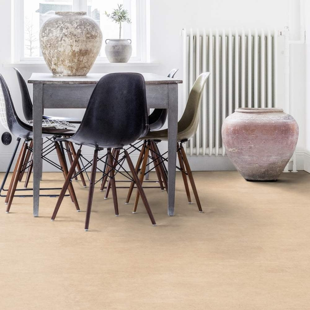 Vinylboden Tarkett iD Inspiration 30 Naturals Belgian Stone Dune mit Steinmuster, klebefertig, langlebiges Vinylboden-Design