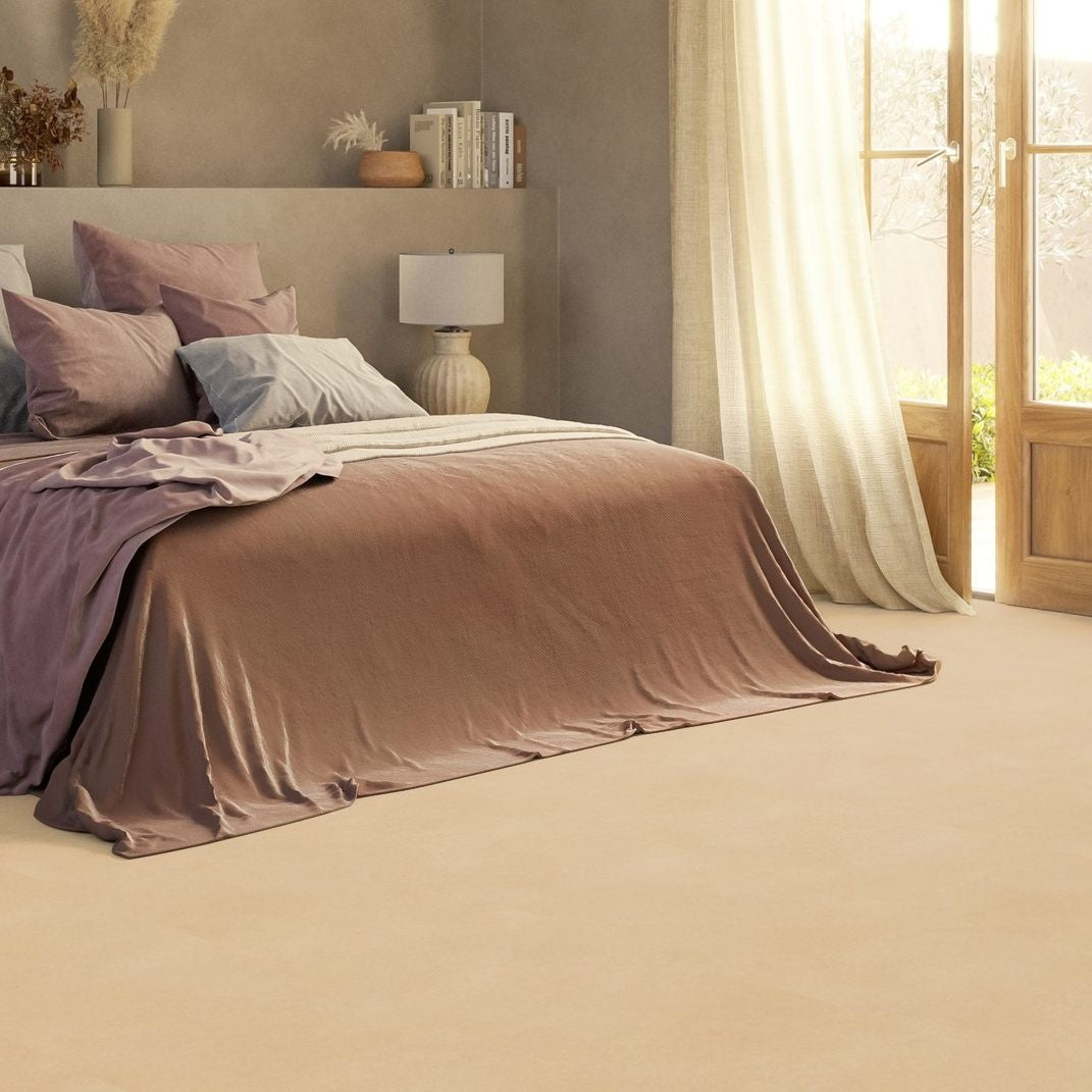 Tarkett iD Inspiration 55 Naturals Fibra Natural Vinylboden, Klebevinyl mit Holzmaserung in natürlichem Design.
