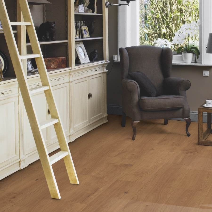 Vinylboden Tarkett iD Inspiration 55 Naturals Nomad Oak Hazel, Klebevinyl, mit Holzmaserung in hellbraun, Bodenbelag für Innenräume