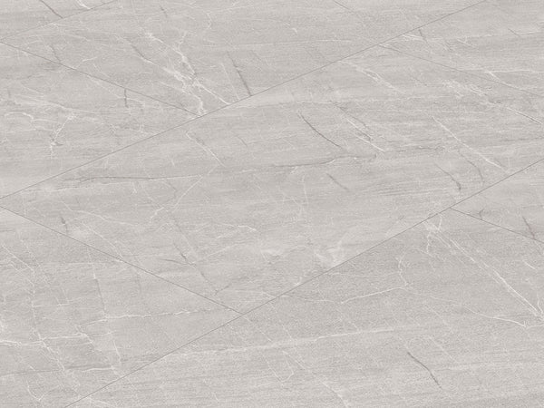 CHECK One Grillo Botticino Klickvinyl Fliese mit Trittschall, Vinylboden in hellbraun mit Marmoroptik, Nahaufnahme