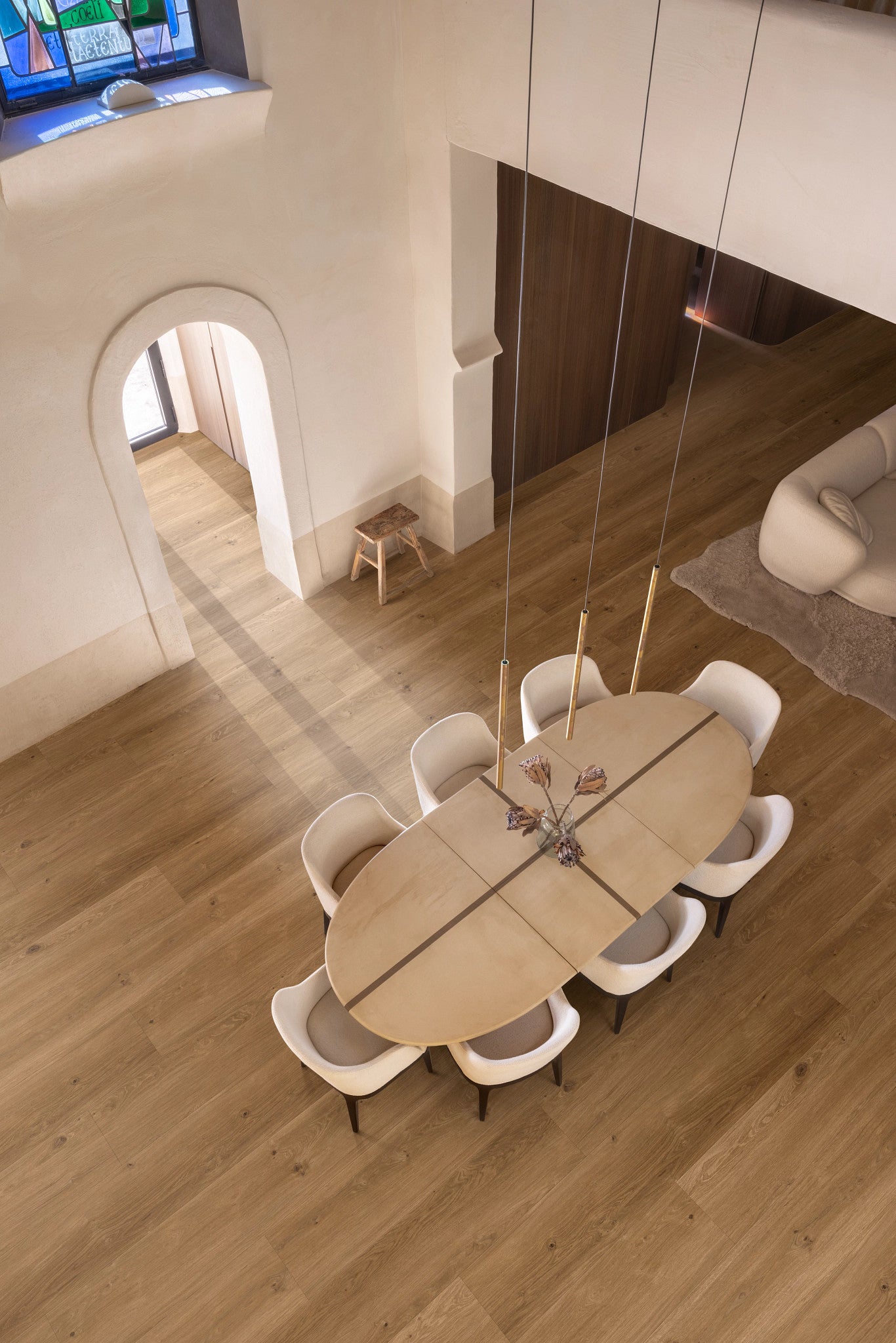 COREtec Vinylboden XL-END Saumur in hellbraun, stilvolle Holzoptik, langlebiges Vinyl, modernes Design für Wohnräume
