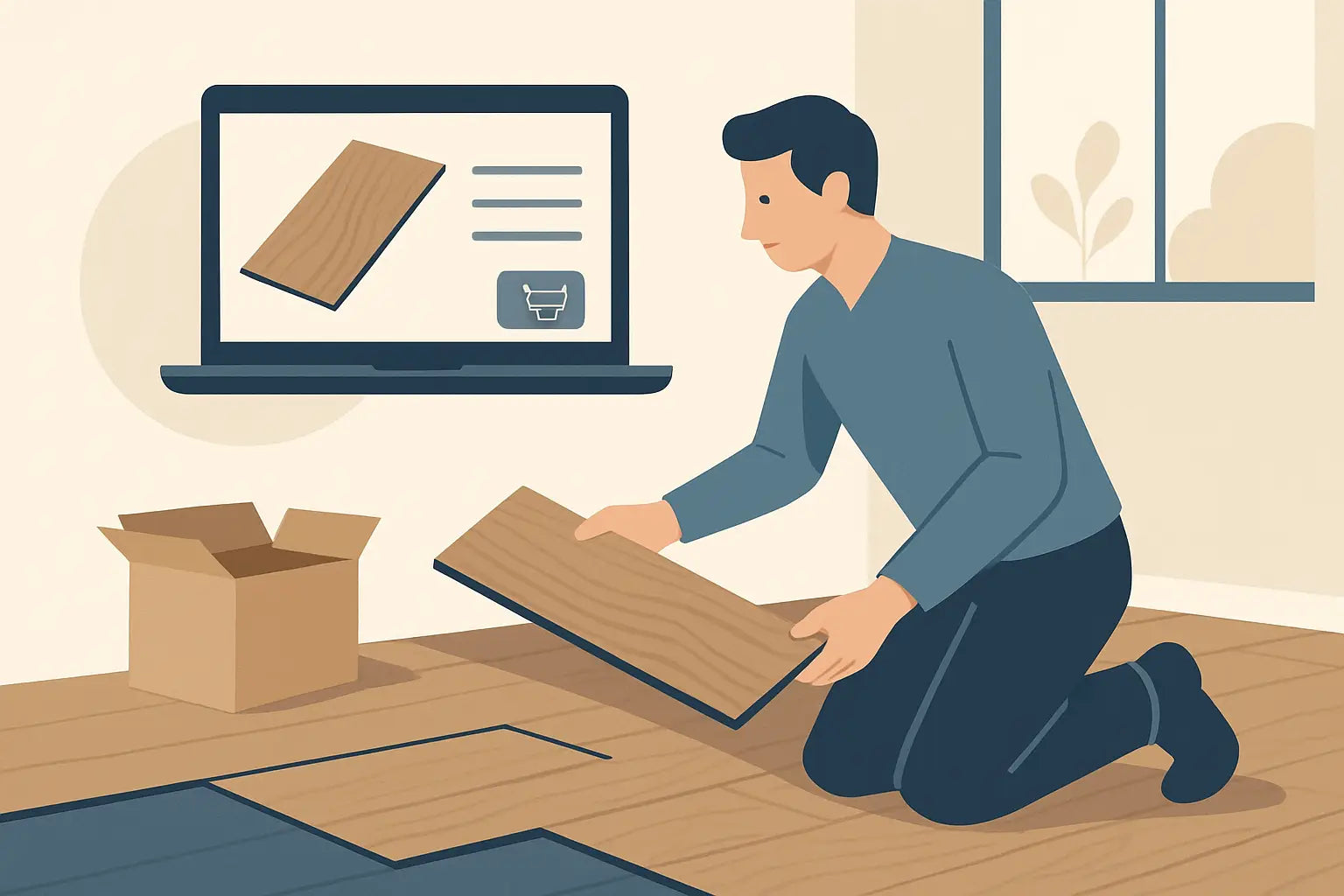 Vinylboden online kaufen: So passt alles sofort