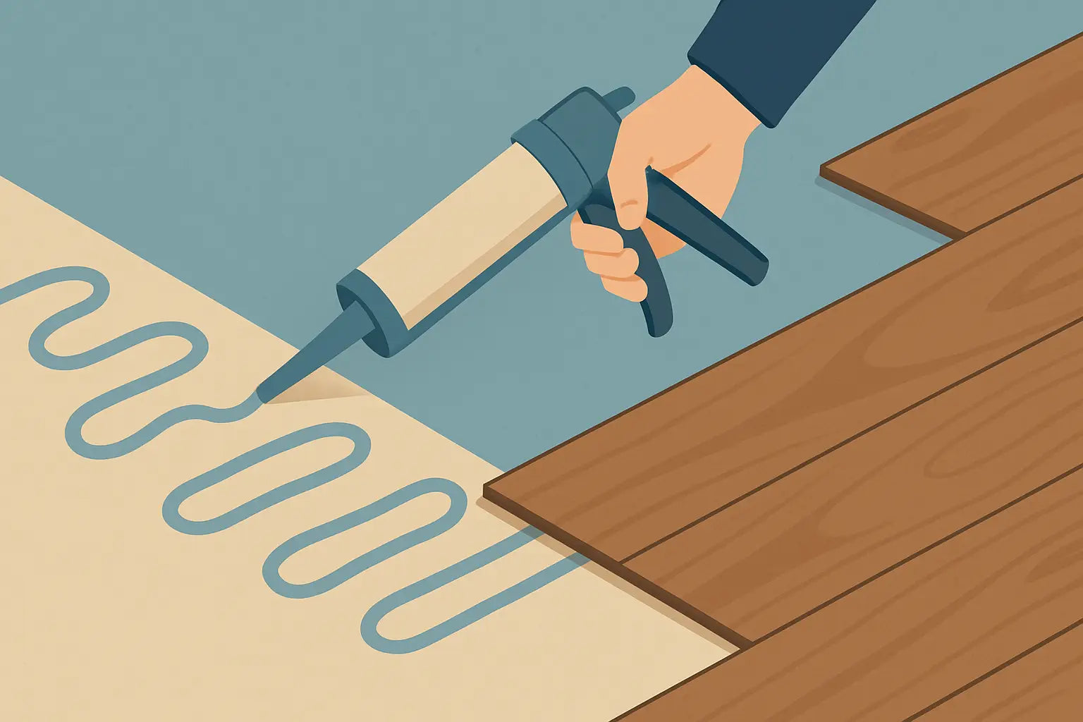 Montagekleber für Vinylboden: so klebt es richtig