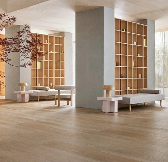 Forbo Allura Dryback Vinylboden in Light Giant Oak 60288, braune Holzoptik, XXL Format, langlebiges Klebevinyl, Bodenbelag