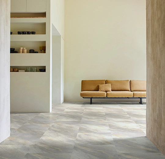Forbo Allura Dryback Vinylboden in Warm Natural Stone, 0,55 mm, mit steinähnlicher Optik und Klebevinyl-Beschichtung