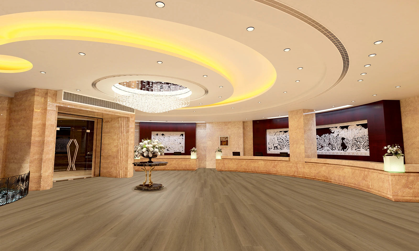 Vinylboden IPC Terra Design Tallinn Klebevinyl mit Holzoptik, detailreiche Oberflächenstruktur, ideal für moderne Räume