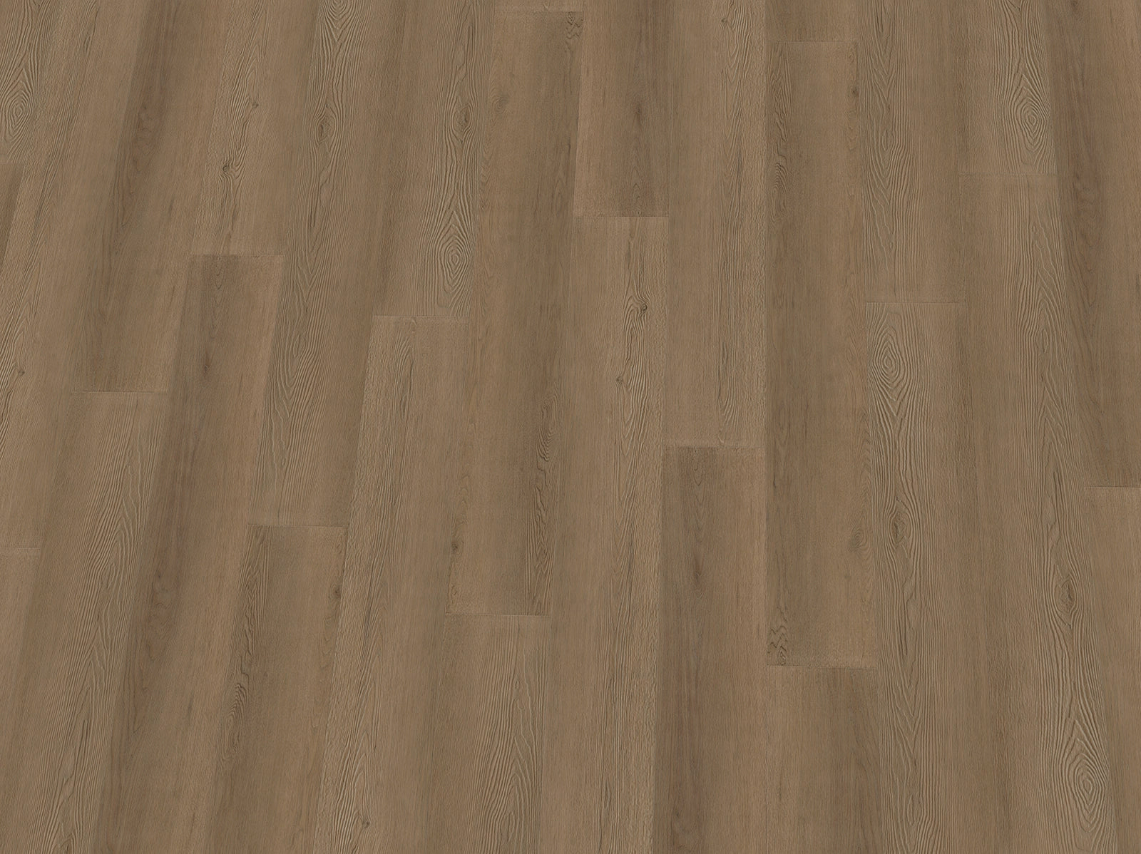 Helles Vinylboden in Holzoptik von IPC Terra Design Tallinn, Klebevinyl, mit dunklen und hellen Holzmaserungen.