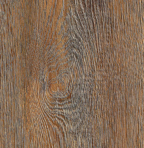 Heller Vinylboden IPC Rubin XL Eiche Cognac, Klebevinyl mit Holzmustern, Nahaufnahme des Laminat-Designs