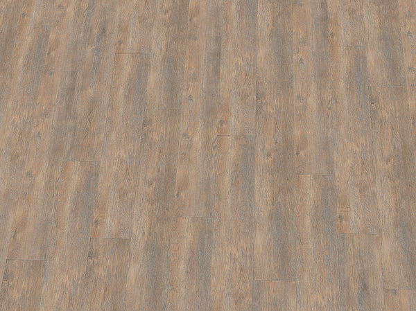 IPC Rubin XL Vinylboden in Teakbraun, Eiche-Design, Klebevinyl für langlebigen Bodenbelag, naturgetreue Holzoptik