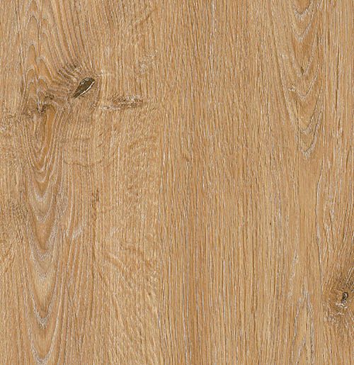 Vinylboden IPC Rubin XS Fischgrät Eiche Bernstein, Klebevinyl, mit Holzoptik und Fischgrätmuster, langlebiger Bodenbelag