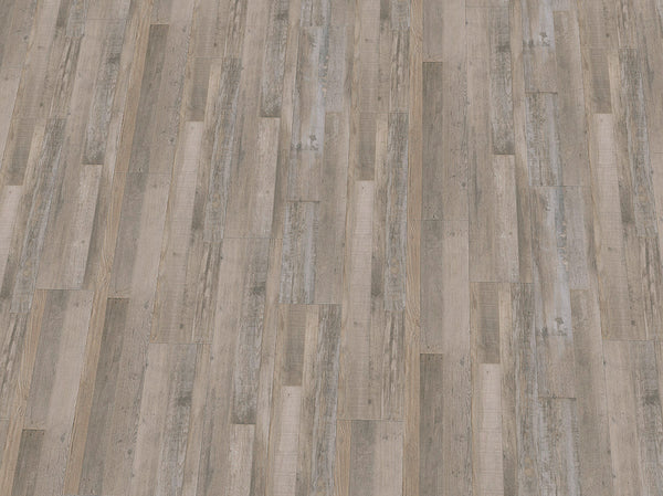 Vinylboden IPC Rubin XL aus Fichte, Eiche und Altholz in Birkengrau, klebevergoldeter Vinylboden mit Holzoptik.