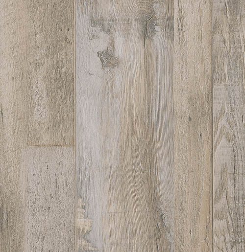 Vinylboden IPC Rubin XL aus Fichte, Eiche und Altholz in Birkengrau mit authentischer Holzmaserung und langlebiger Oberfläche.