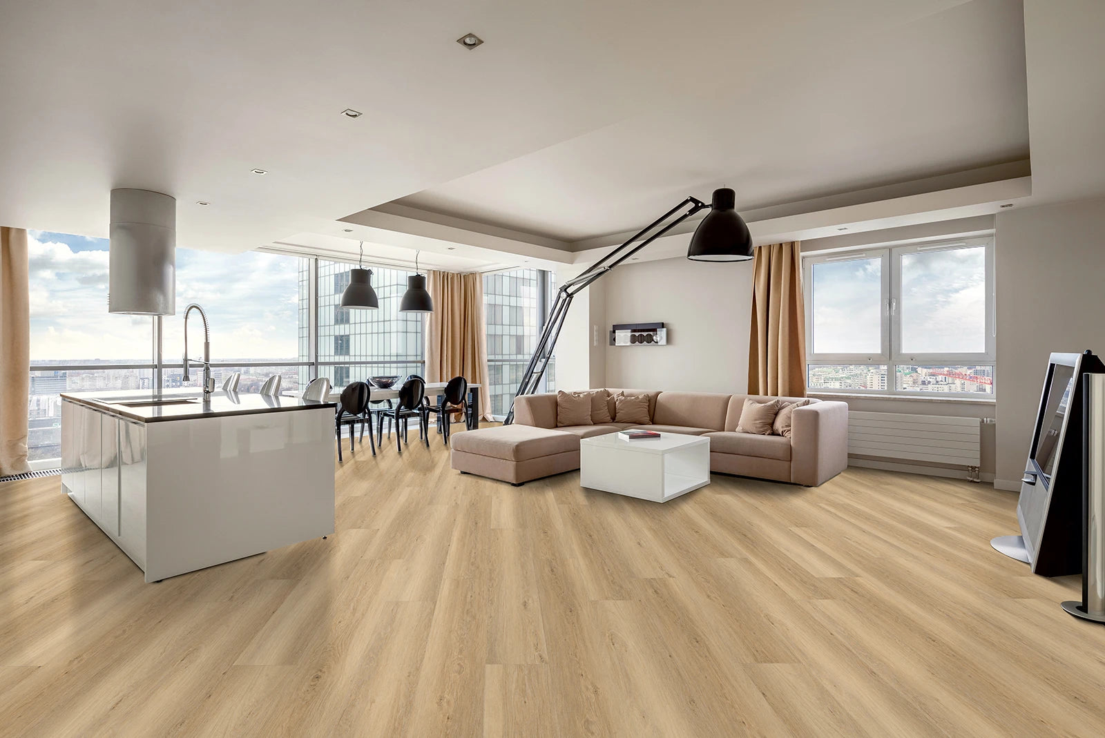 Hochwertiger IPC Granat Eiche Capri Vinylboden aus Klebevinyl mit Eichenoptik, langlebig und einfach zu verlegen.