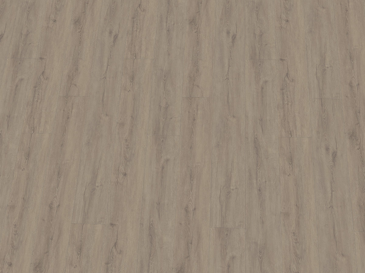 Vinylboden IPC Smaragd Eiche sandbraun, Klebevinyl, mit Holzmaserung und warmer Sandbraun-Farbe, authentische Holzoptik.