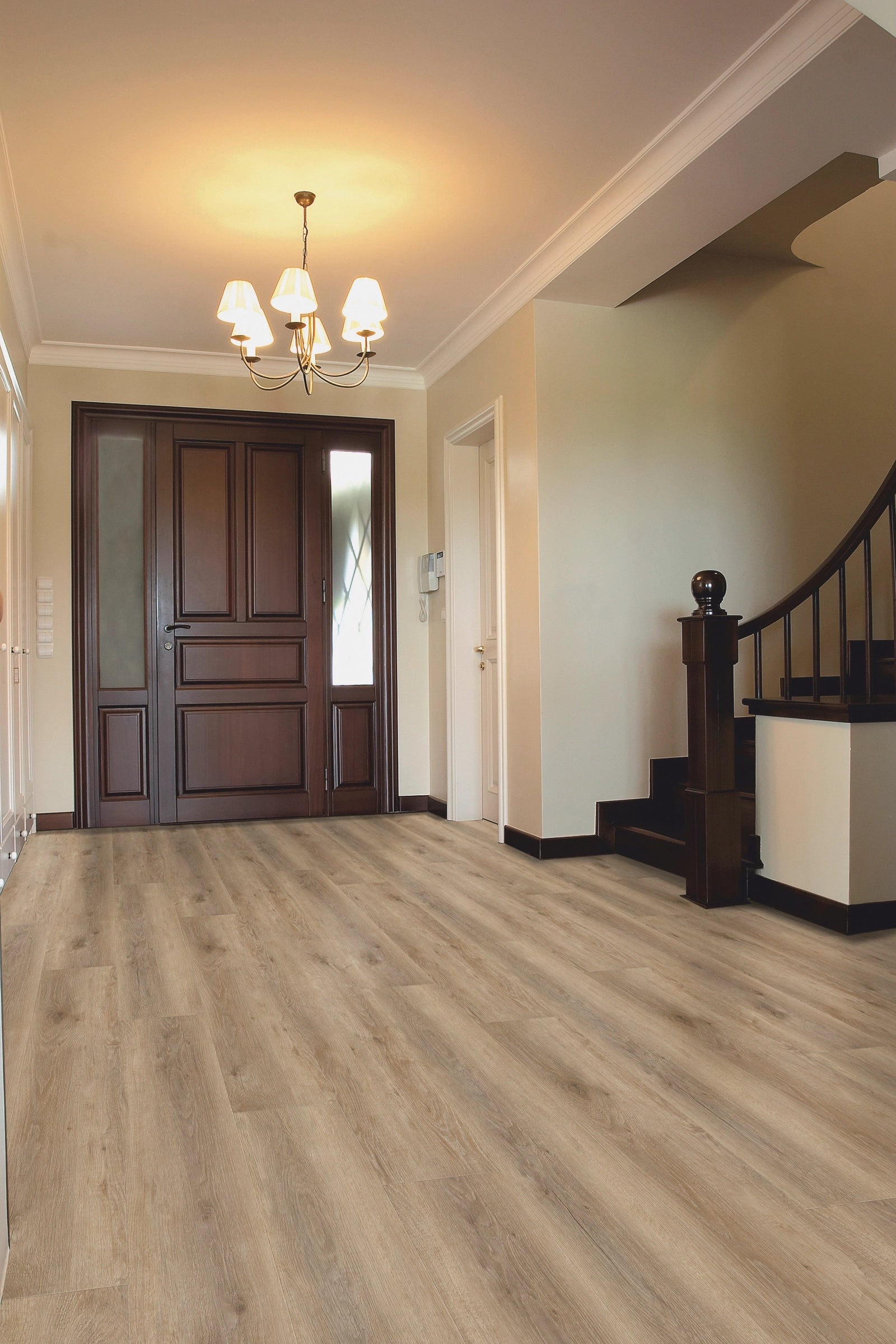 IPG Jade Design 708 Klick-Vinyl Vinylboden mit Holzoptik, braune und beige Farbtöne, strapazierfähiges Bodenbelagsmaterial