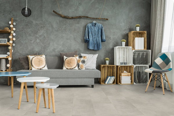 Ceramin Vinylboden Pastrengo Marmor Beige 57590, PVC-freie Designfliese mit Marmormuster, für elegante Raumgestaltung