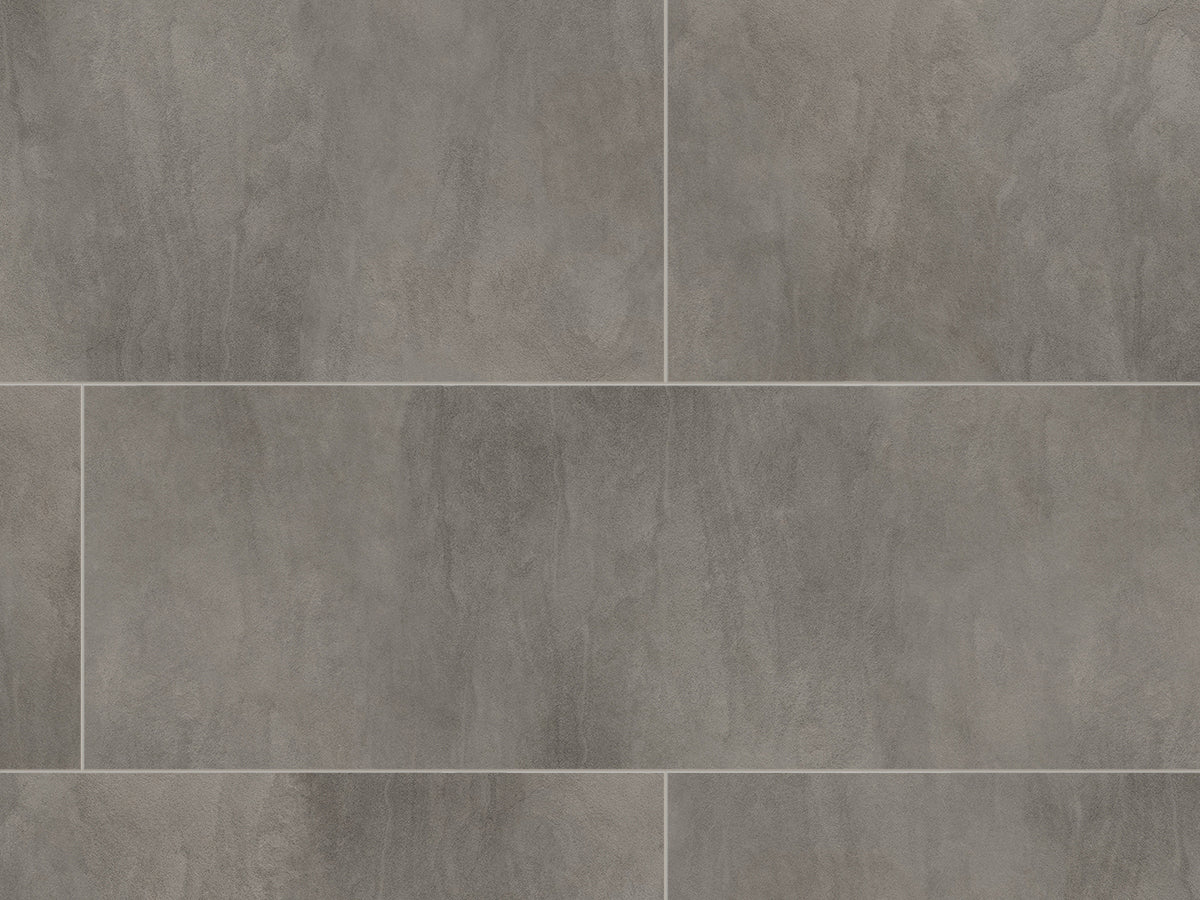 Ceramin Vinylboden Milone in mittlerem Braun, PVC-freie Designfliese, detailreiche Oberfläche, ideal für moderne Räume