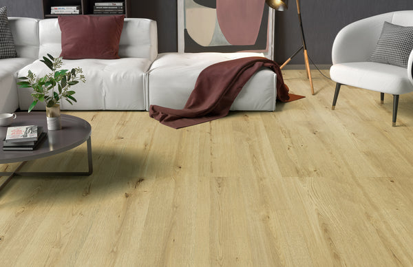 Ceramin Nuva Eternal Herbst Eiche brauner Vinylboden, Klebe-Design, 1290x253mm, langlebiger Bodenbelag für Wohnräume