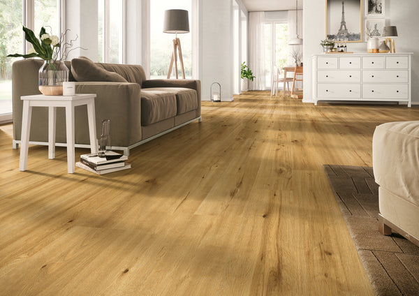 Ceramin Nuva Eternal Barrel Eiche Braun Vinylboden, Klebe-Design, langlebig und authentisch naturgetreu, 1290 x 253 mm