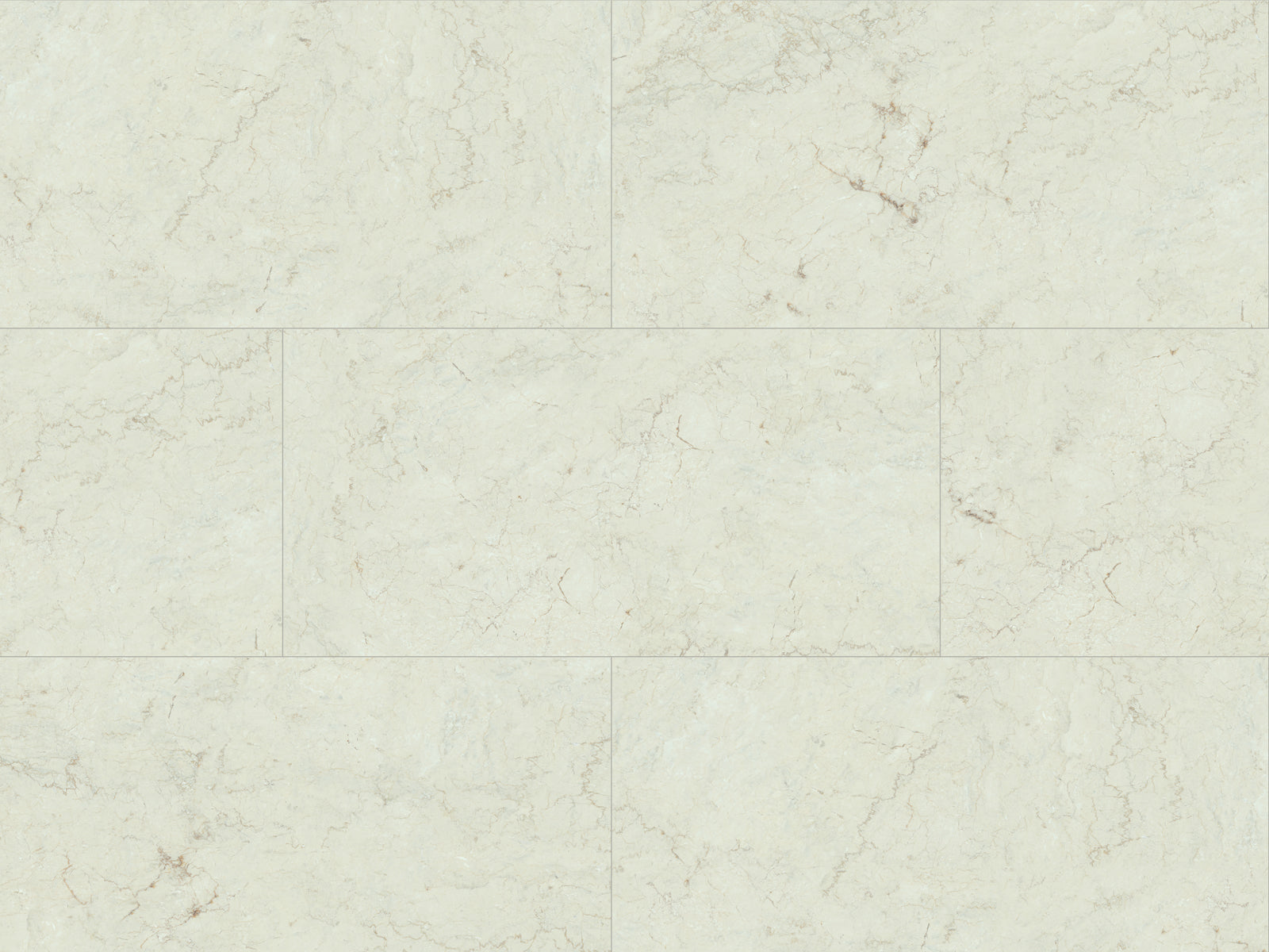 Ceramin Nuva Rock Vinylboden in Weiß mit Marmor-Optik, Klebe-Design, 1190x595 mm, langlebiger Designboden für Wohnräume