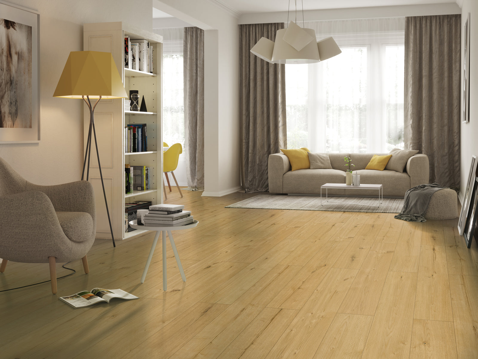 Vinylboden Ceramin Nuva Eternal Vibrant Eichenbraun 65212, Klick-Design, natürliche Holzoptik, langlebiges Klick-Designboden.