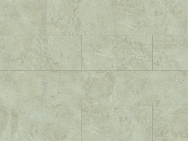 Vinylboden Ceramin Nuva Rock Carrara Grey mit grau marmoriertem Design, Klick-Designboden, 776x387 mm, realistische Steinoptik
