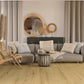 Ceramin Nuva Essential Vinylboden im Farbton Herbst Eiche Beige, Klebe-Design, 1290x210 mm, langlebiger Bodenbelag