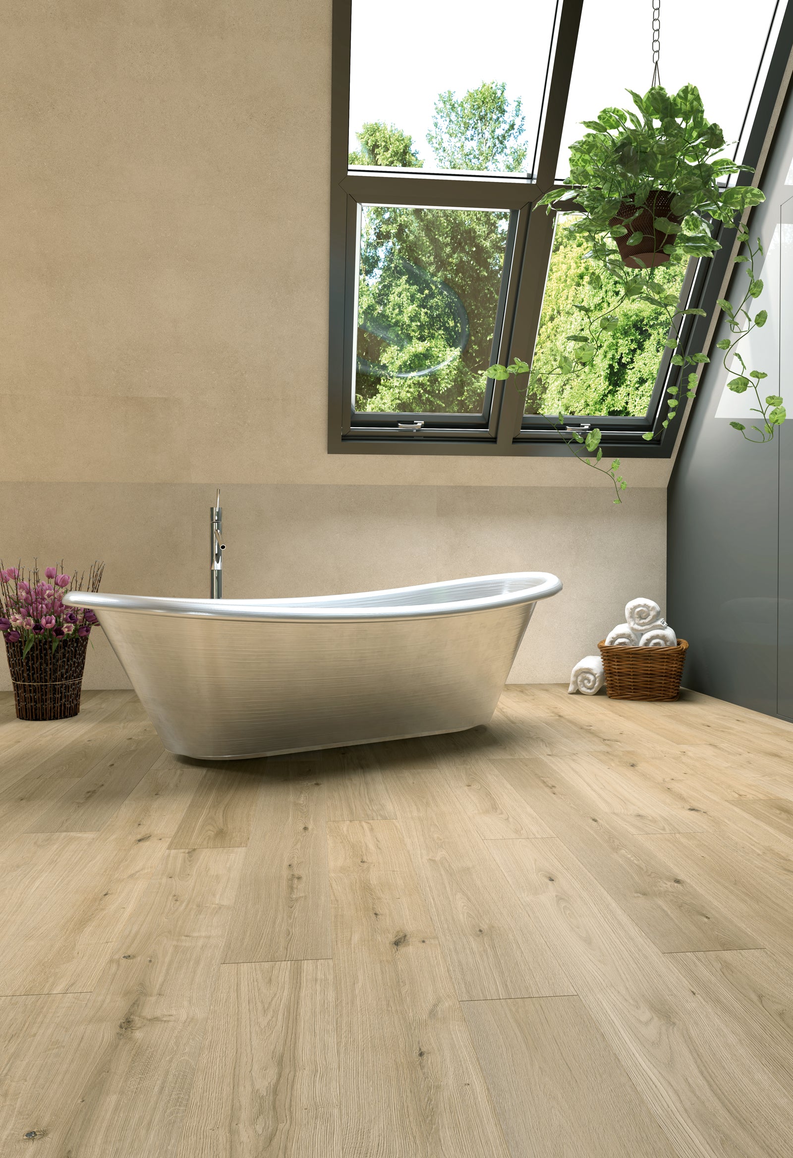 Ceramin Nuva Essential Silk Eichenholz Vinylboden in Braun, Klick-Design, langlebig und stilvoll für moderne Räume