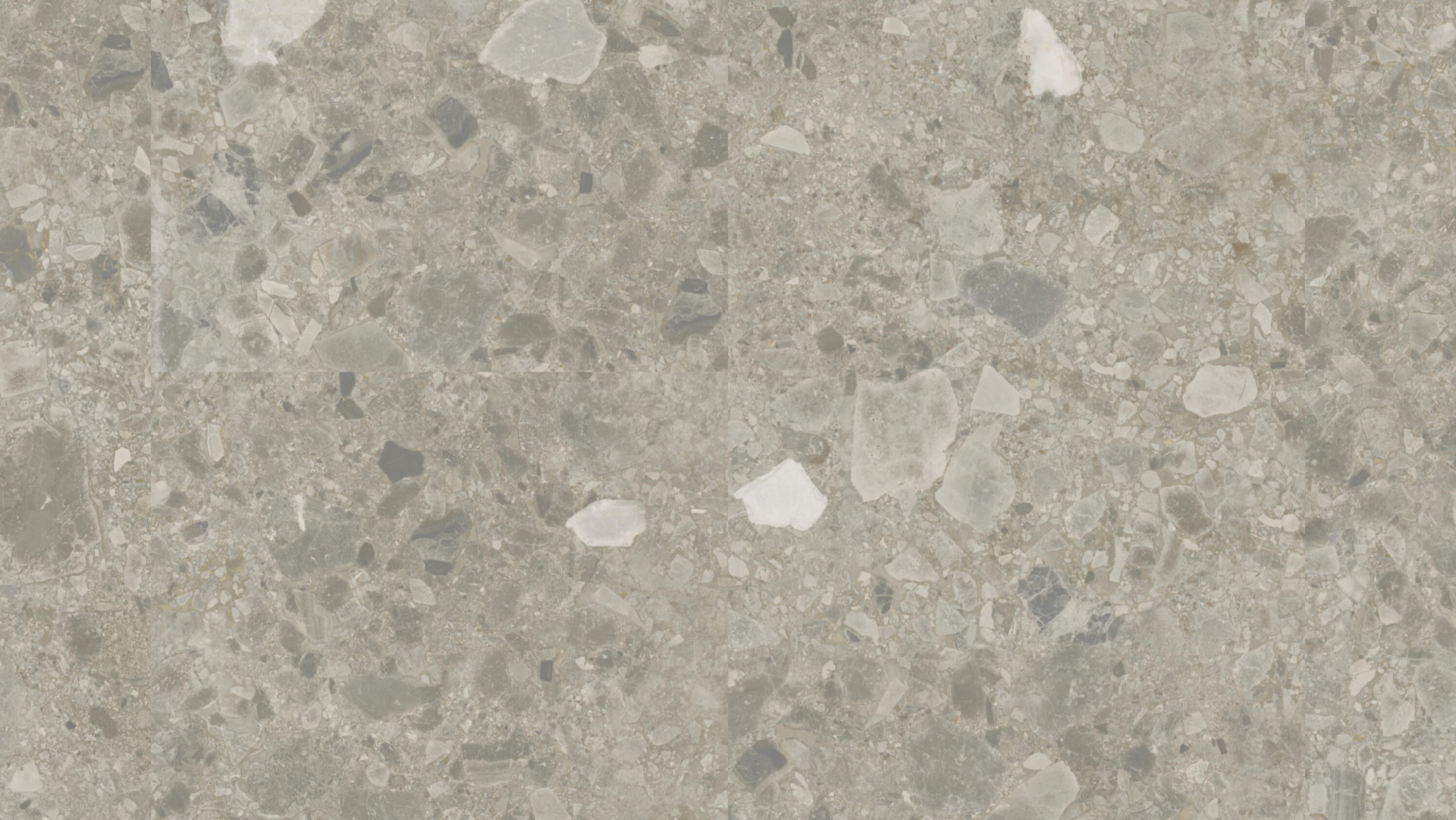 Tarkett iD Click Ultimate 55 Naturals Breccia Grey, Flächenansicht des Dekors im Breitformat