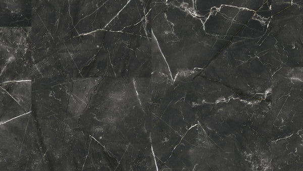 Tarkett iD Click Ultimate 55 Naturals Marquina Grande Black, Flächenansicht des Dekors im Breitformat