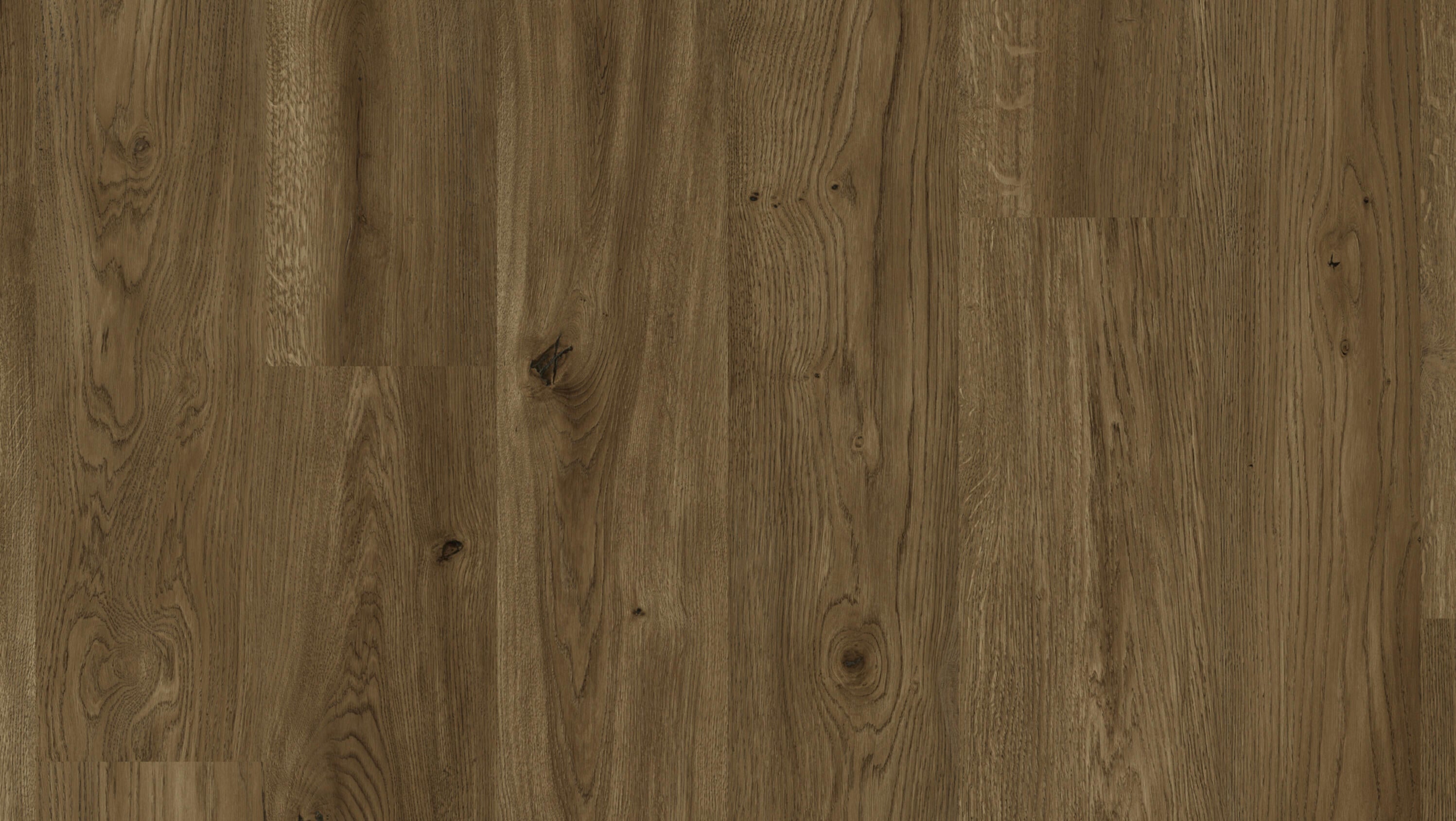 Tarkett iD Inspiration 55 Naturals Royal Oak Oiled Brown, Flächenansicht des Dekors im Breitformat