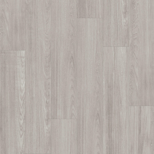 Vinylboden Tarkett iD Inspiration 55 Classics Patina Ash Grey, Klebevinyl mit grauem Holzdesign, Nahaufnahme