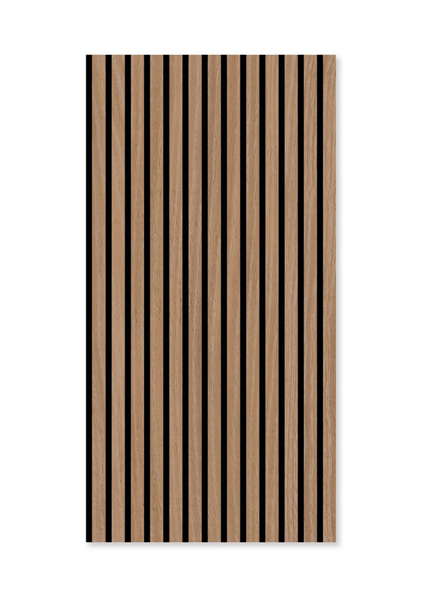 Jangal Wandpaneel Davert Eiche furniert, modulare Wandgestaltung, 52 x 104 cm, sichtbare Holzmaserung und elegante Oberfläche