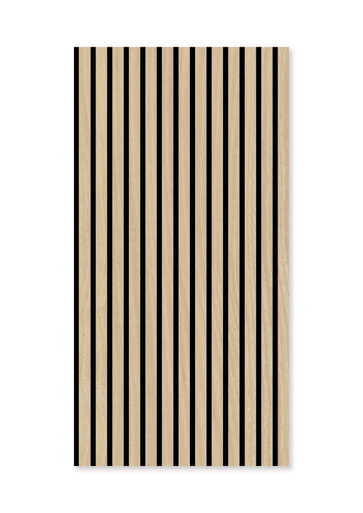 Jangal Wandpaneel Jangal Modular Wall Fanal Eiche mit Furnier-Oberfläche, 52 x 104 cm, moderne Wanddekoration aus Holz