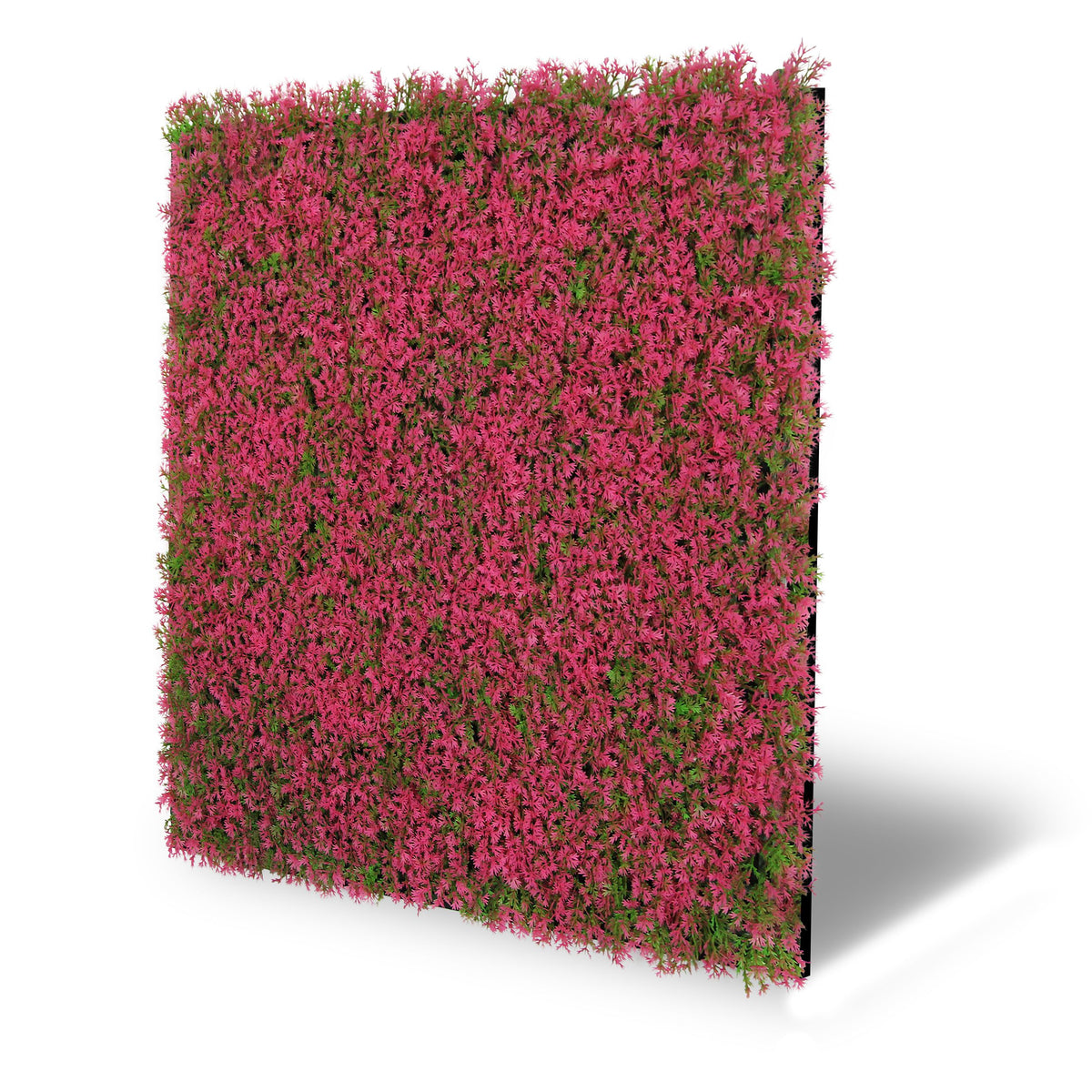Jangal Flora-Wandpaneel Pink Grass, modularer Wanddekoration mit grünen und pinken Pflanzen, 52 x 52 cm, naturähnliches Design