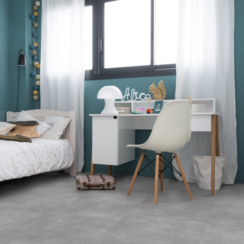Gerflor Creation 30 Bloom Uni Pearl Vinylboden, Klebevinyl mit glänzender Oberfläche, detailreiche Textur und langlebiges Design