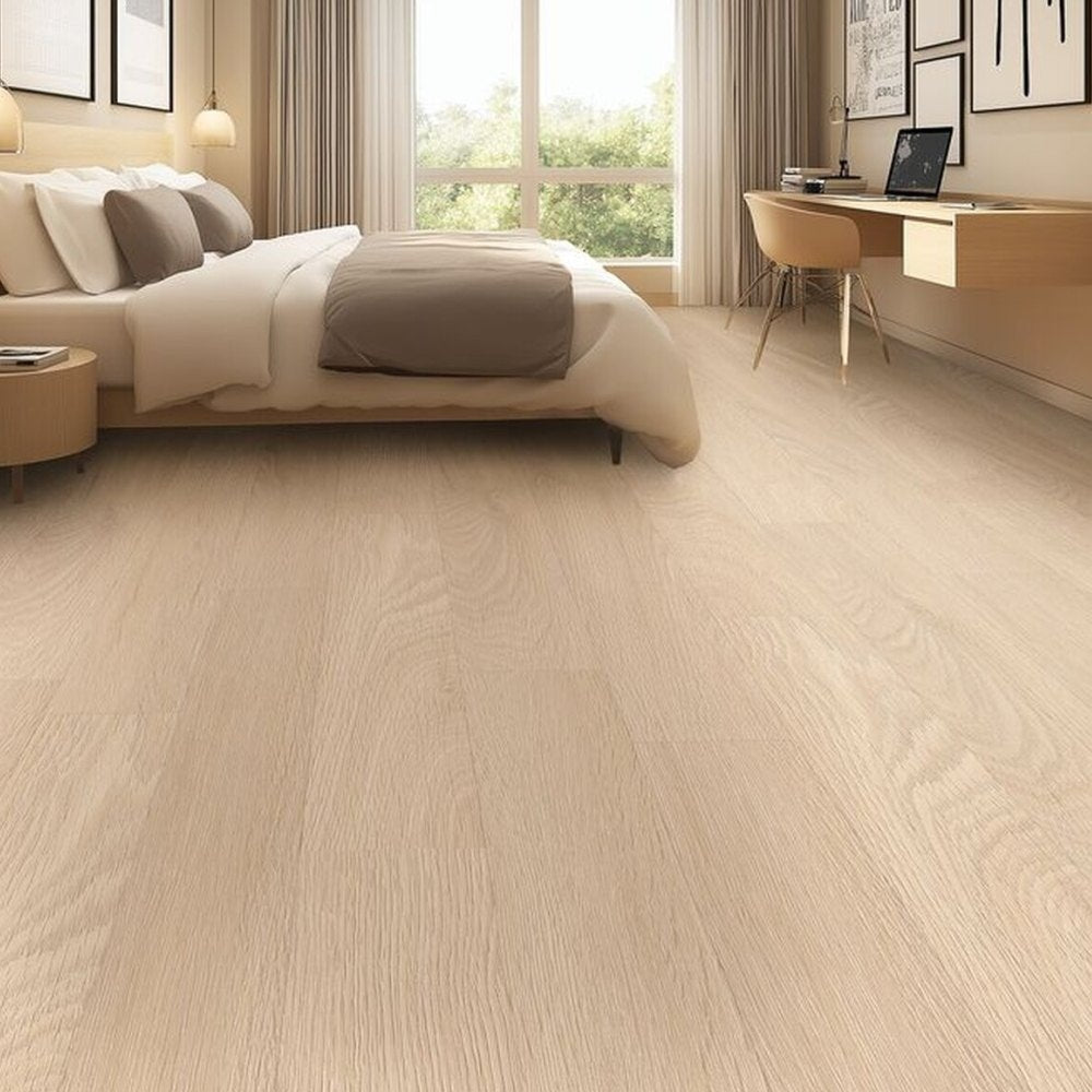 Gerflor Creation 30 Tamo Cream Vinylboden mit cremfarbener Oberfläche, langlebiges Klebevinyl für moderne Innenräume