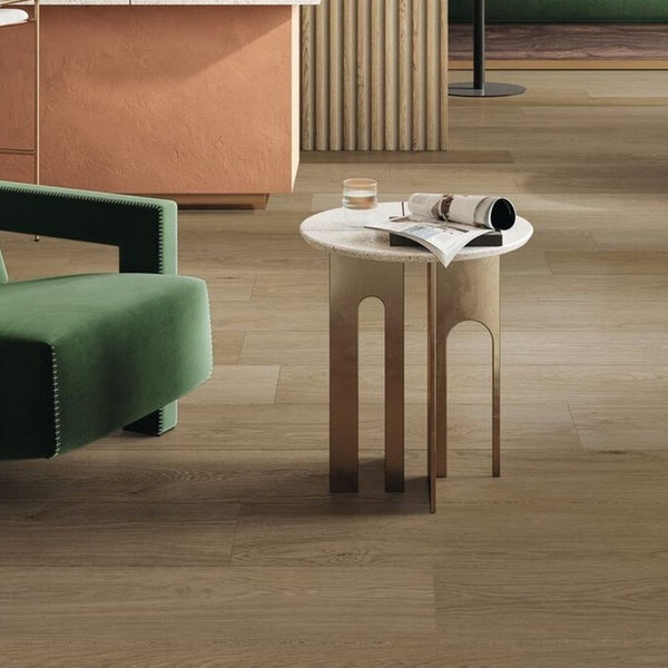 Gerflor Creation 40 Lounge Oak Chestnut Vinylboden, Klebevinyl mit Holzoptik, heller Eichenfarbton, strapazierfähig und langlebig