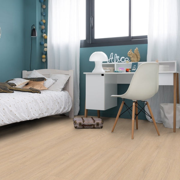 Gerflor Creation 40 Tamo Cream Vinylboden, Klebevinyl mit cremefarbener Musterung, langlebige und strapazierfähige Oberfläche