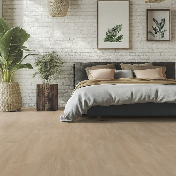 Gerflor Creation 40 Zen Bostonian Oak Kraft Vinylboden, Klebevinyl, mit Holzoptik in warmen Braun- und Beigetönen.