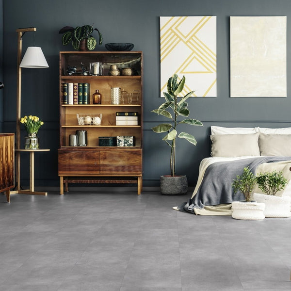 Vinylboden Gerflor Creation 55 Bloom Uni Pearl 1602 mit hellem, eleganten Design, langlebig und ideal für moderne Innenräume
