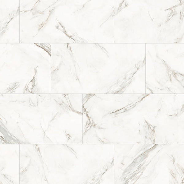 Gerflor Creation 55 White Marble Vinylboden, klebevinyl mit weißem Marmo-Design, langlebig und stilvoll für Innenräume