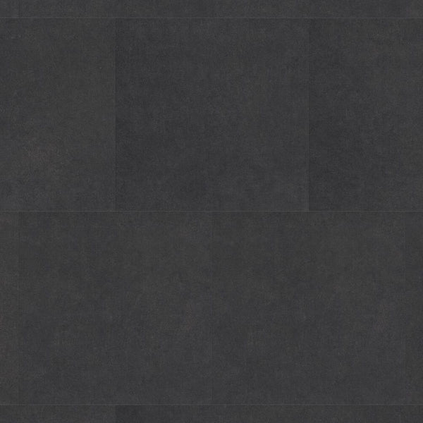 Gerflor Creation 55 Zen Bloom Uni Black Vinylboden, Klebevinyl mit schwarzer Optik, langlebig und pflegeleicht